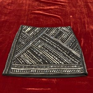 Club Monaco sequined mini skirt